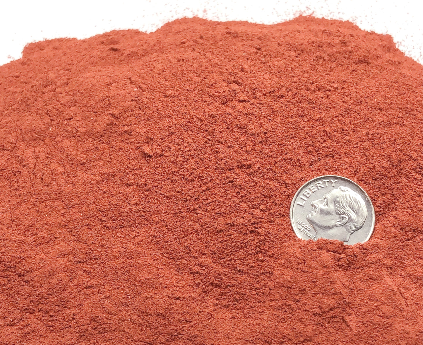 Crushed Red Jasper (Grade A) from South Africa, Fine Crush, Powder Size, <0.25mm