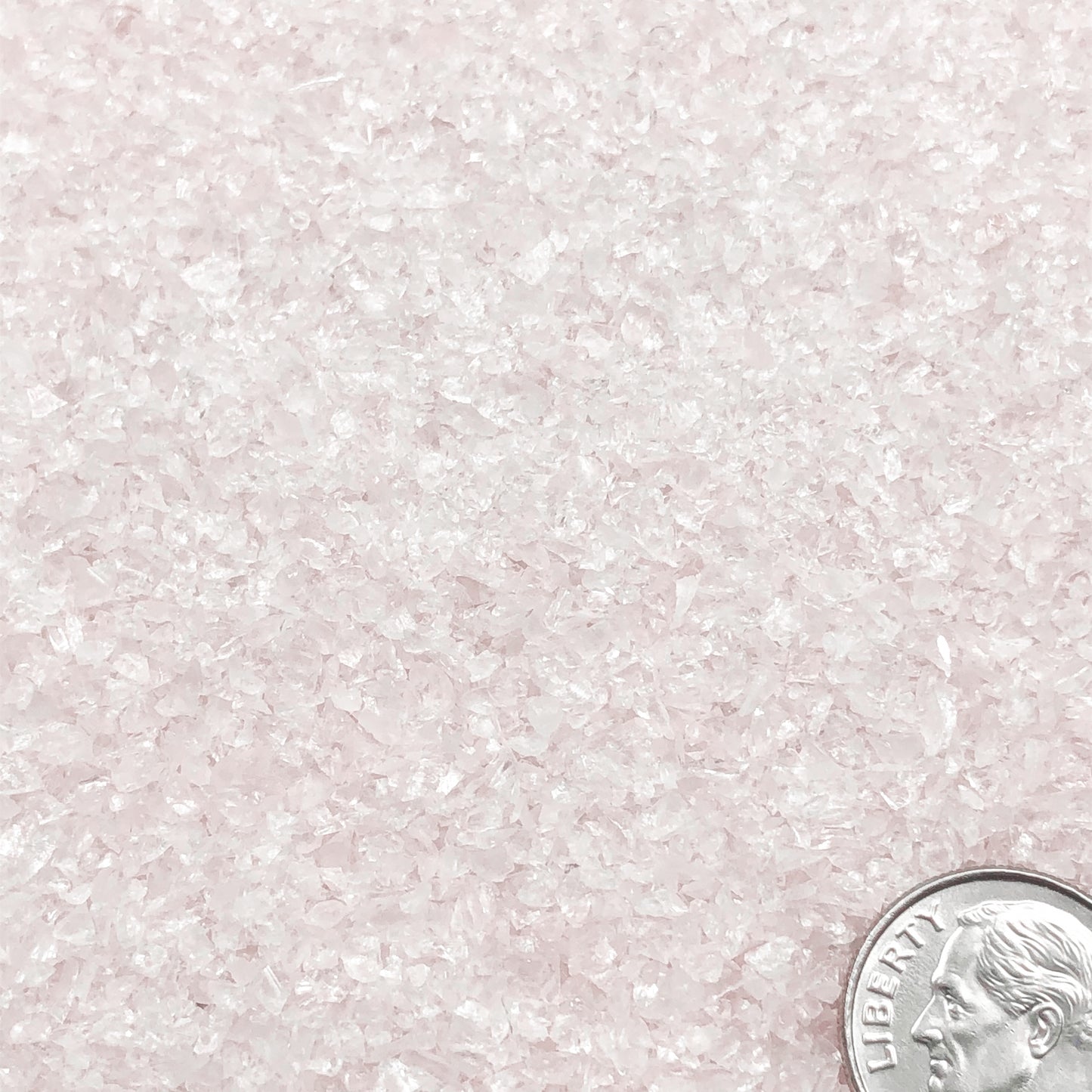 Crushed Rose Quartz (Grade A) from Namibia, Medium Crush, Sand Size, 2mm - 0.25mm