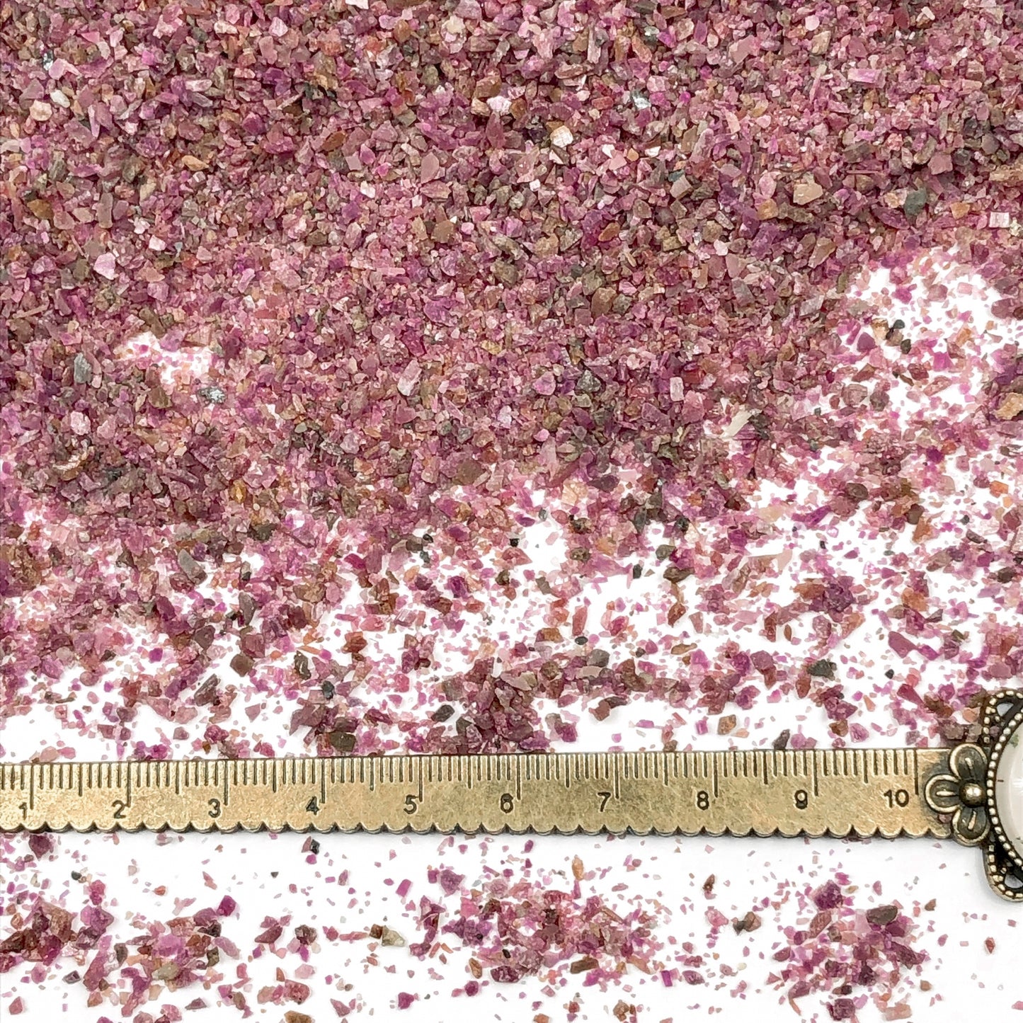Crushed Ruby (Corundum) from India, Medium Crush, Sand Size, 2mm - 0.25mm
