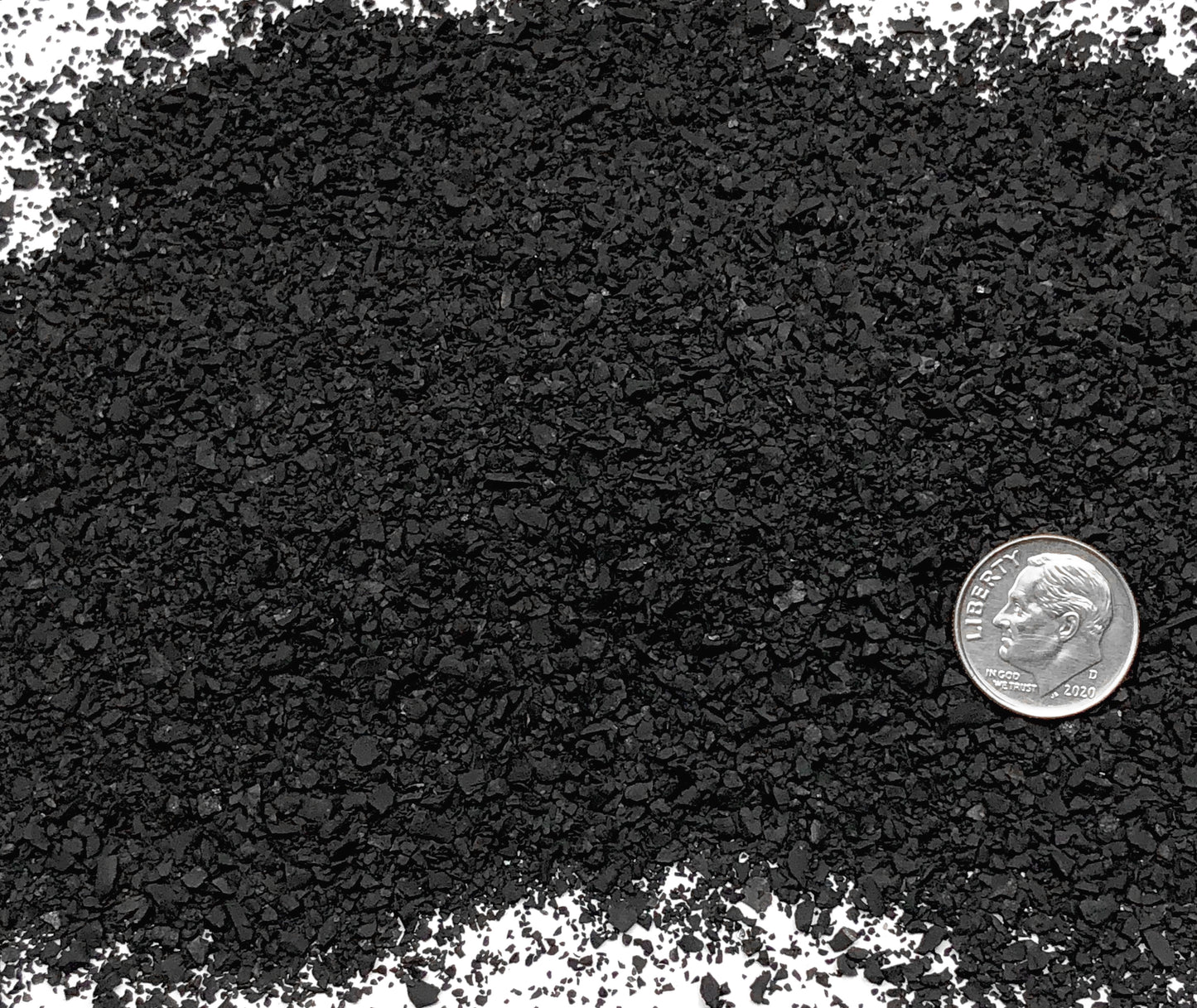 Crushed Black Shungite from Russia, Medium Crush, Sand Size, 2mm - 0.25mm