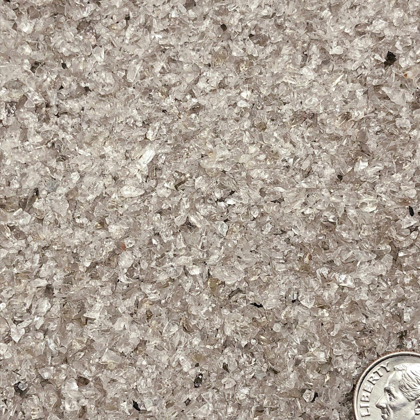 Crushed Smoky Quartz (Grade A) from Brazil, Medium Crush, Sand Size, 2mm - 0.25mm
