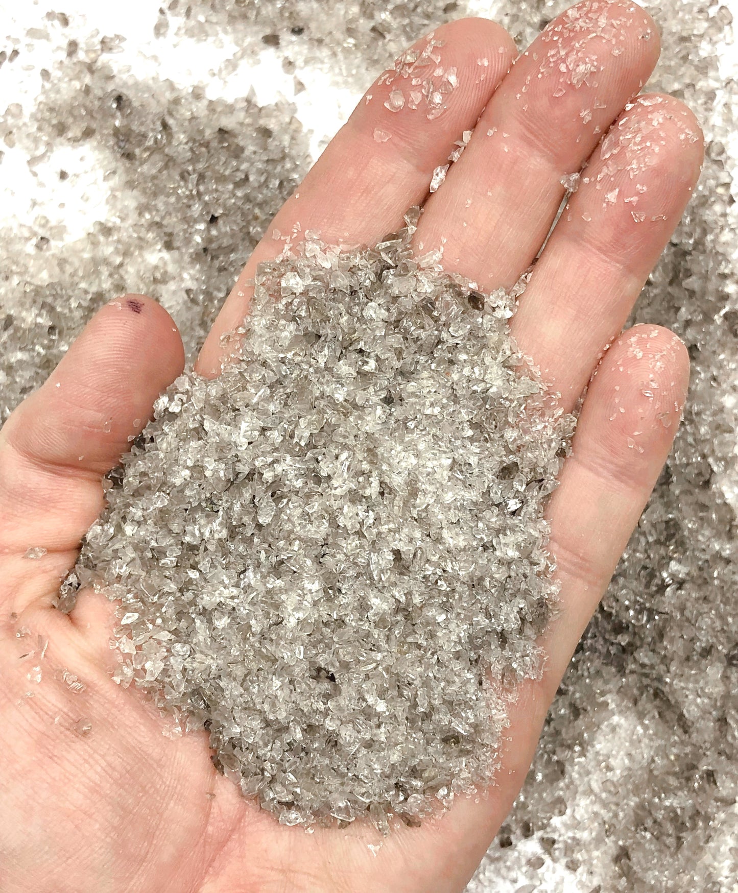 Crushed Smoky Quartz (Grade A) from Brazil, Medium Crush, Sand Size, 2mm - 0.25mm