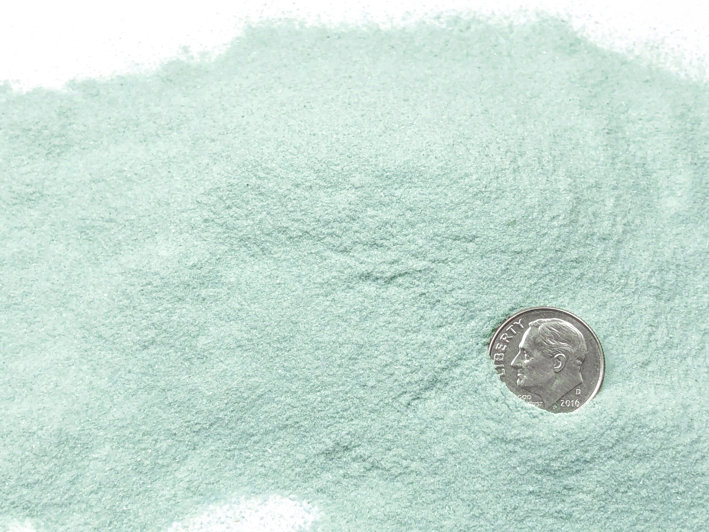 Crushed Blue-Green Amazonite from Russia, Fine Crush, Powder Size, <0.25mm