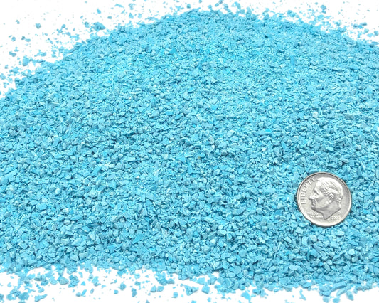 Crushed Blue Turquoise Sand (Lab-Created), Medium Sand (0.25mm-2mm)
