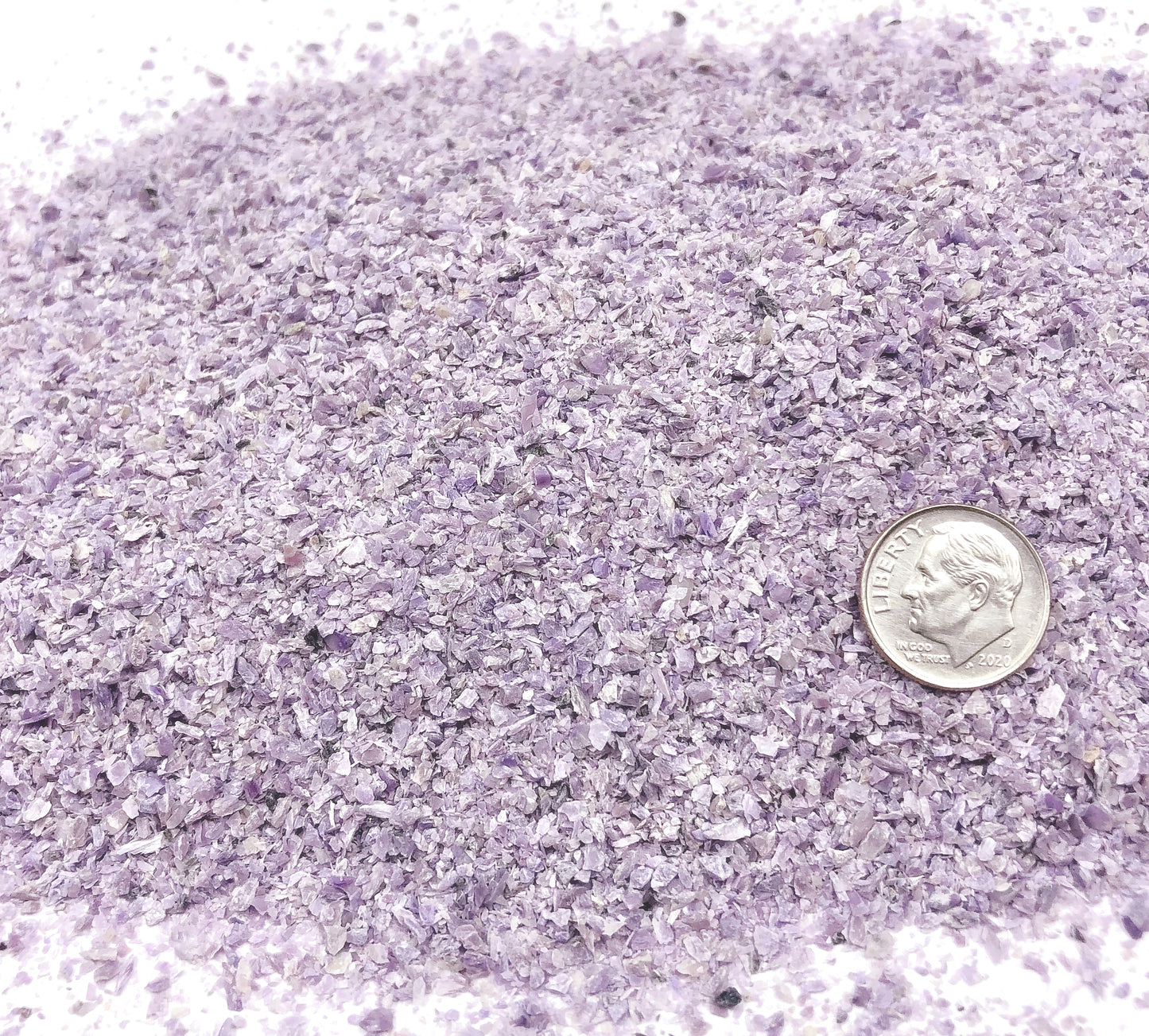 Crushed Violet-Lilac Charoite from Russia, Medium Crush, Sand Size, 2mm - 0.25mm