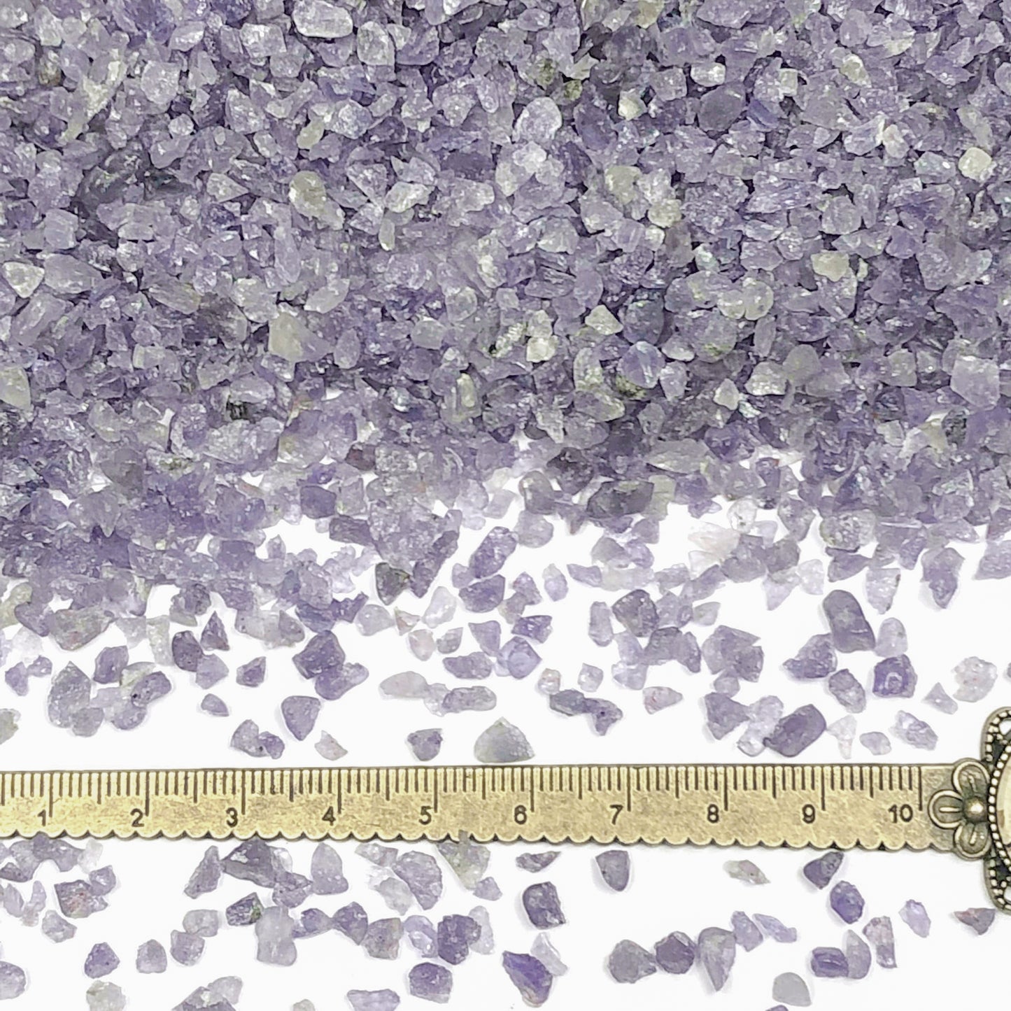 Crushed Indigo Iolite (Cordierite) from India, Coarse Crush, Gravel Size, 4mm - 2mm