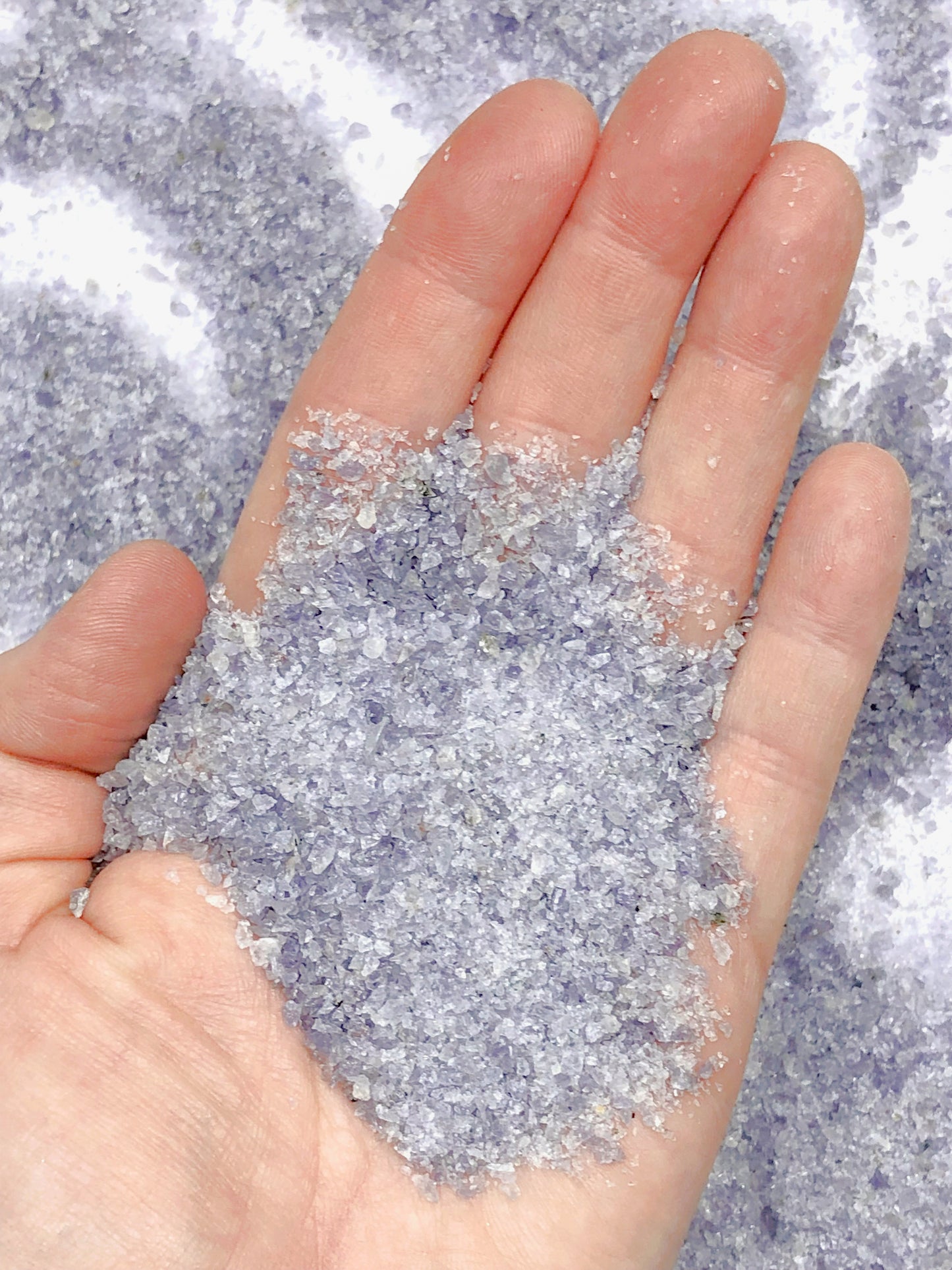Crushed Indigo Iolite (Cordierite) from India, Medium Crush, Sand Size, 2mm - 0.25mm