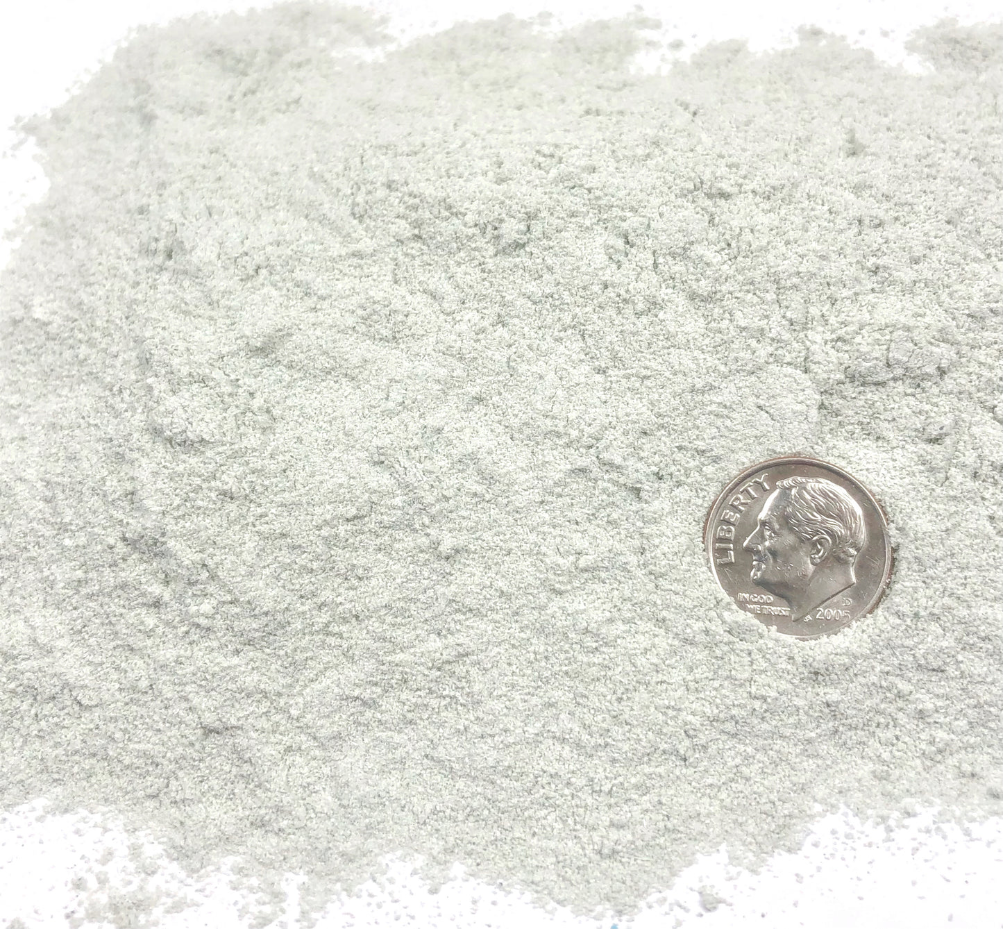 Crushed Green Nephrite Jade from China, Fine Crush, Powder Size, <0.25mm