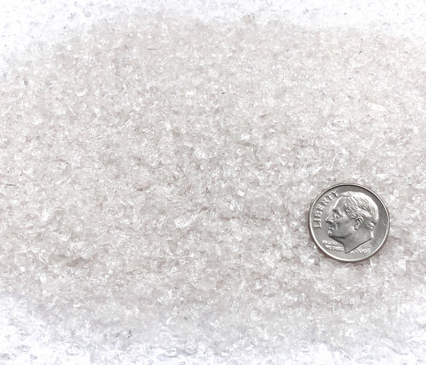 Crushed Clear Quartz (Rock Crystal) Sand from Brazil, Medium Sand (0.25mm-2mm)