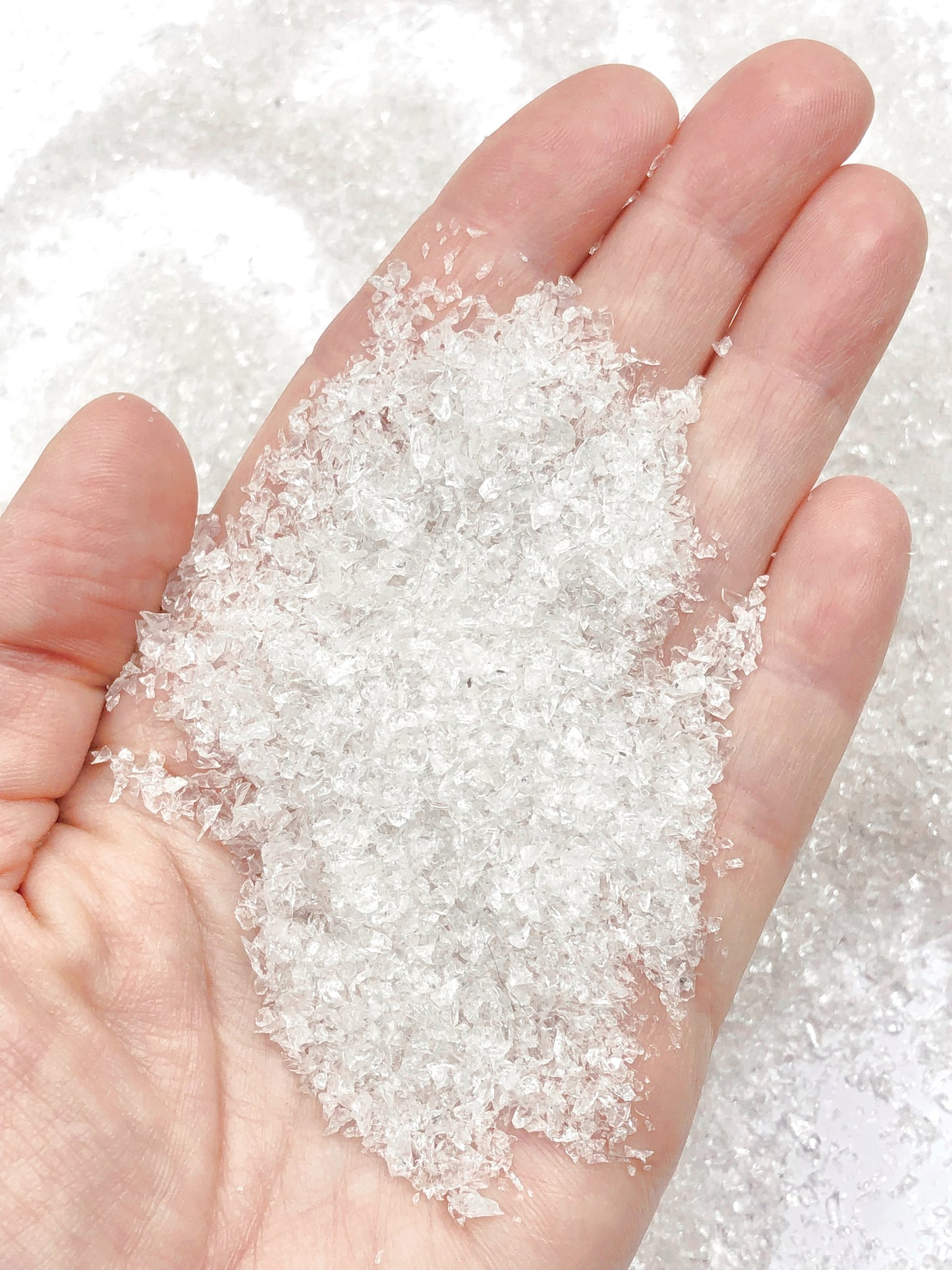 Crushed Clear Quartz (Rock Crystal) from Brazil, Medium Crush, Sand Size, 2mm - 0.25mm