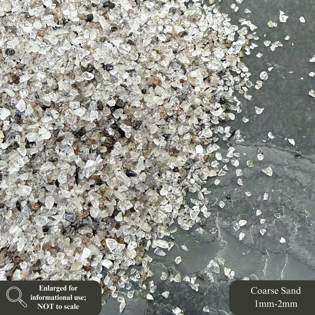 Crushed Quartz + Tourmaline Sand from China, Three Sand Sizes for Woodworking and Ring Inlay, Resin Art, Memorial & Sand Jewelry