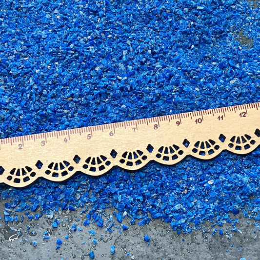 Crushed Blue Lapis Lazuli Sand (AAA) from Pakistan, Medium Crush (0.25mm-2mm) for Woodworking and Ring Inlay, Resin Art, Memorial Jewelry