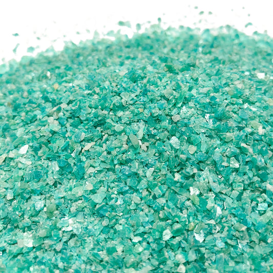 Crushed Blue-Green Amazonite Sand (Grade A) from Russia, Medium Sand (0.25mm-2mm) for Woodworking and Ring Inlay, Resin Art, Memorial Jewelry