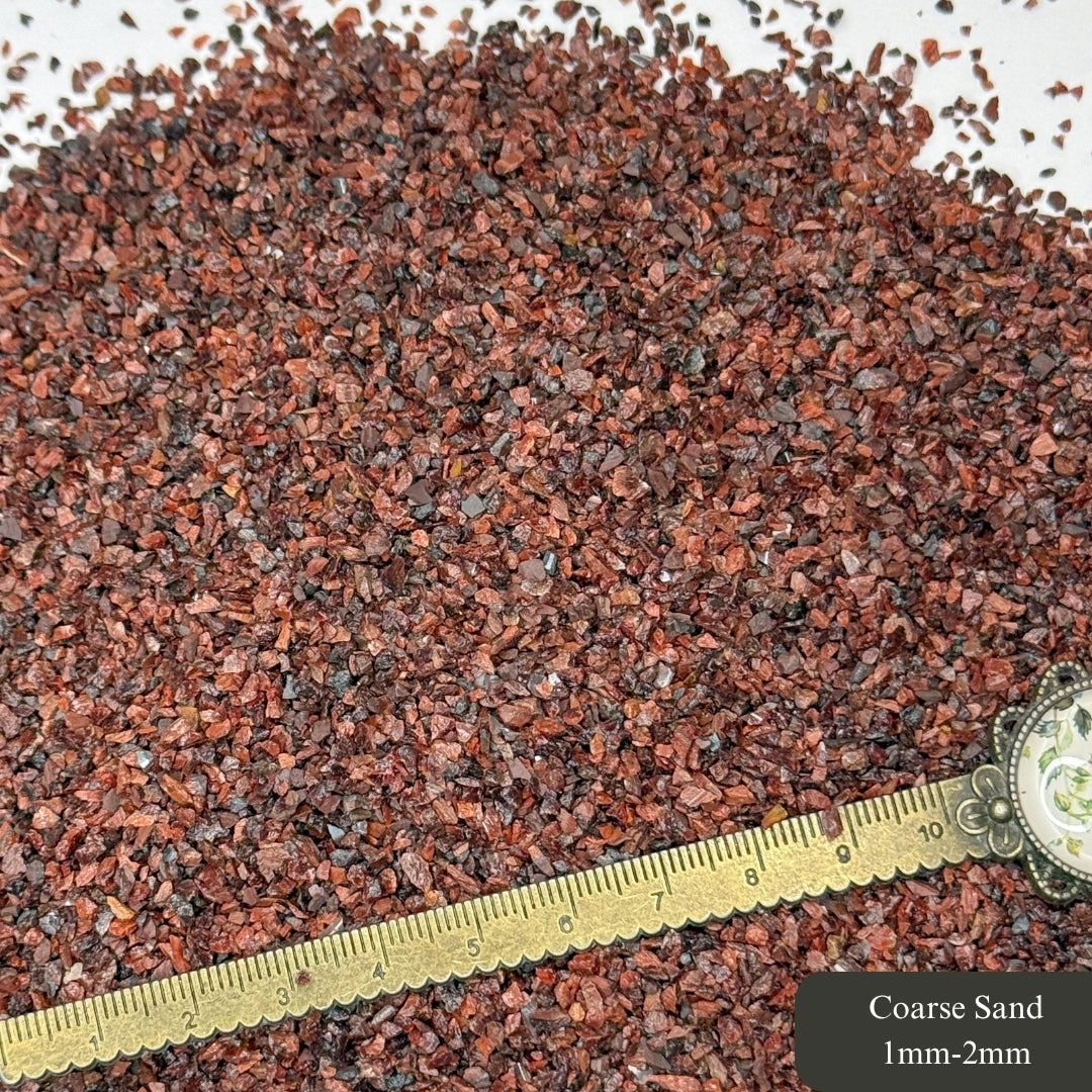 Crushed Red Tiger's Eye Sand from South Africa, 3 Sand Sizes for Woodworking and Ring Inlay, Resin Art, Memorial & Sand Jewelry
