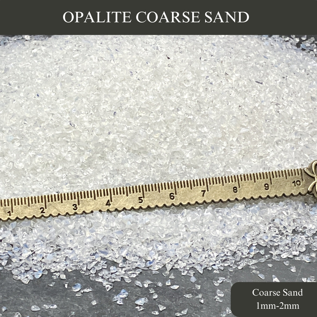 Crushed Opalite Sand (Synthetic), 3 Sand Sizes for Woodworking and Ring Inlay, Resin Art, Metaphysical Crafts, Memorial & Sand Jewelry
