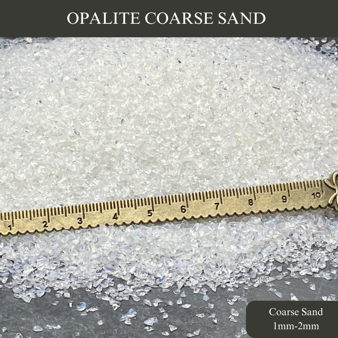 Crushed Opalite Sand (Synthetic), 3 Sand Sizes for Woodworking and Ring Inlay, Resin Art, Metaphysical Crafts, Memorial & Sand Jewelry