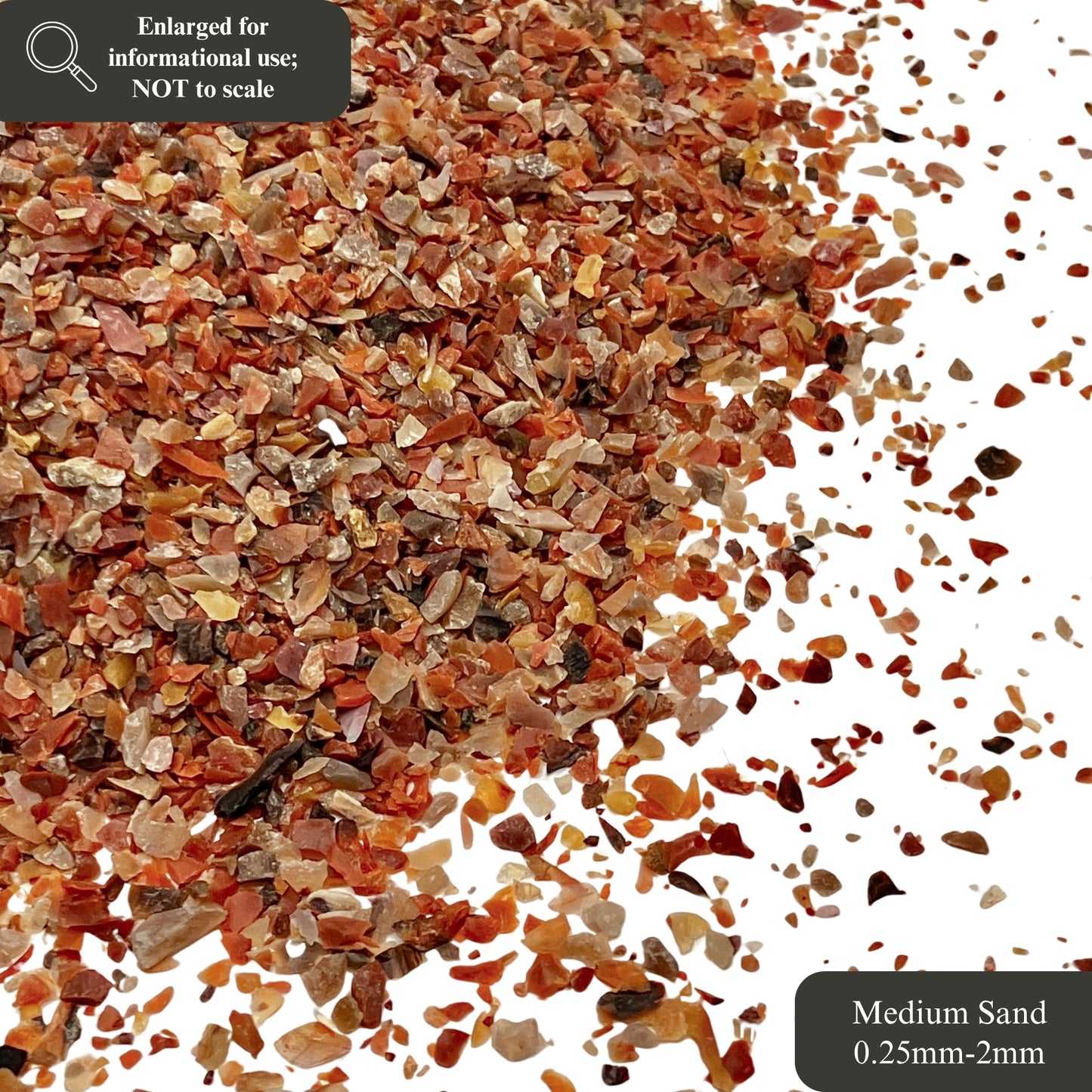 Crushed Petrified Wood Sand from Arizona, 3 Sand Sizes for Woodworking and Ring Inlay, Resin Art, Memorial Jewelry