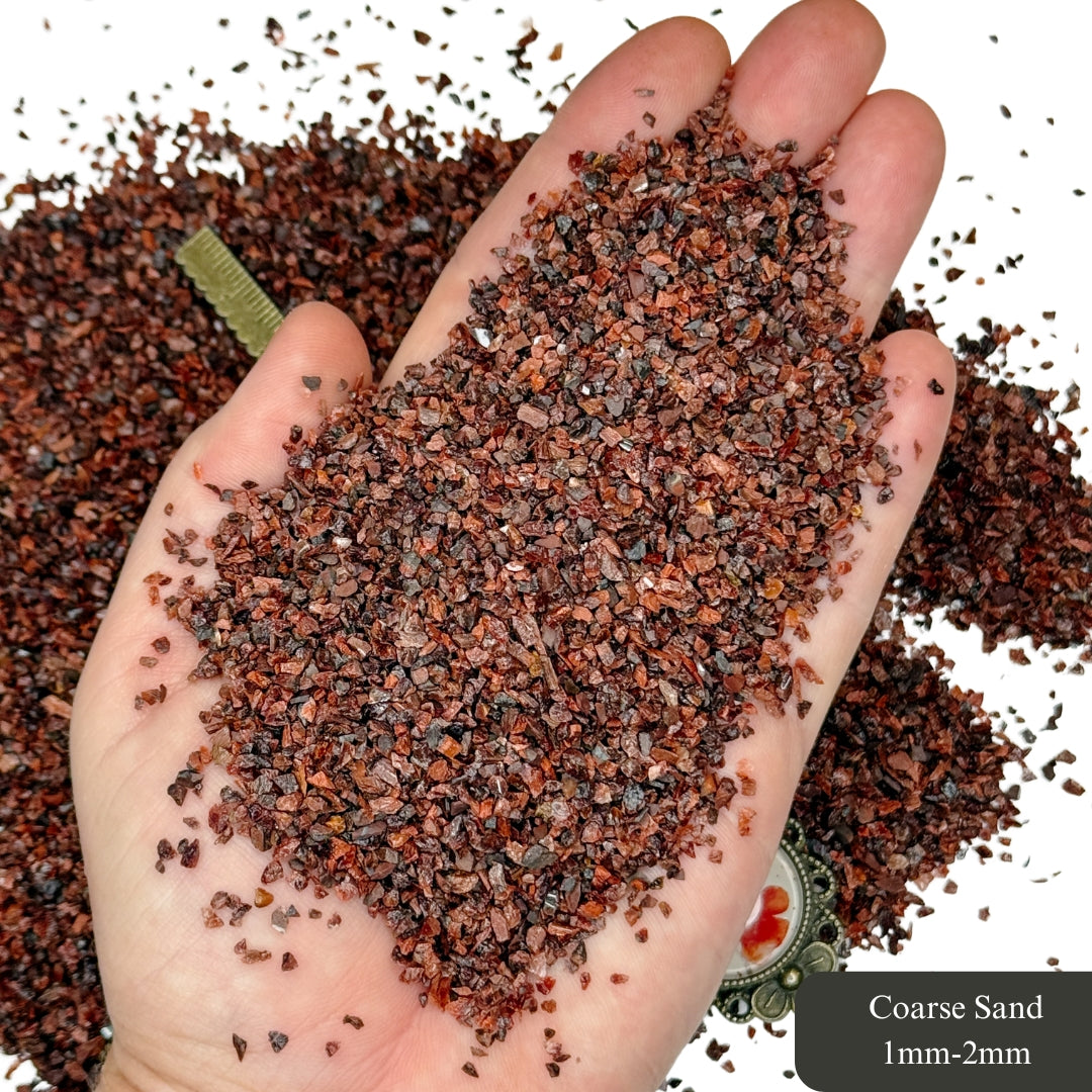 Crushed Red Tiger's Eye Sand from South Africa, 3 Sand Sizes for Woodworking and Ring Inlay, Resin Art, Memorial & Sand Jewelry