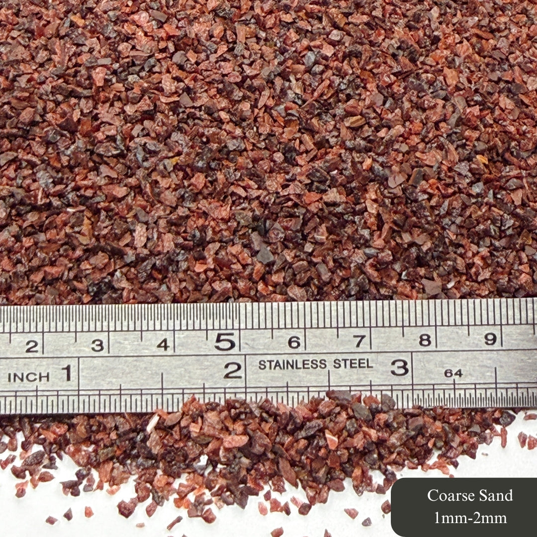 Crushed Red Tiger's Eye Sand from South Africa, 3 Sand Sizes for Woodworking and Ring Inlay, Resin Art, Memorial & Sand Jewelry