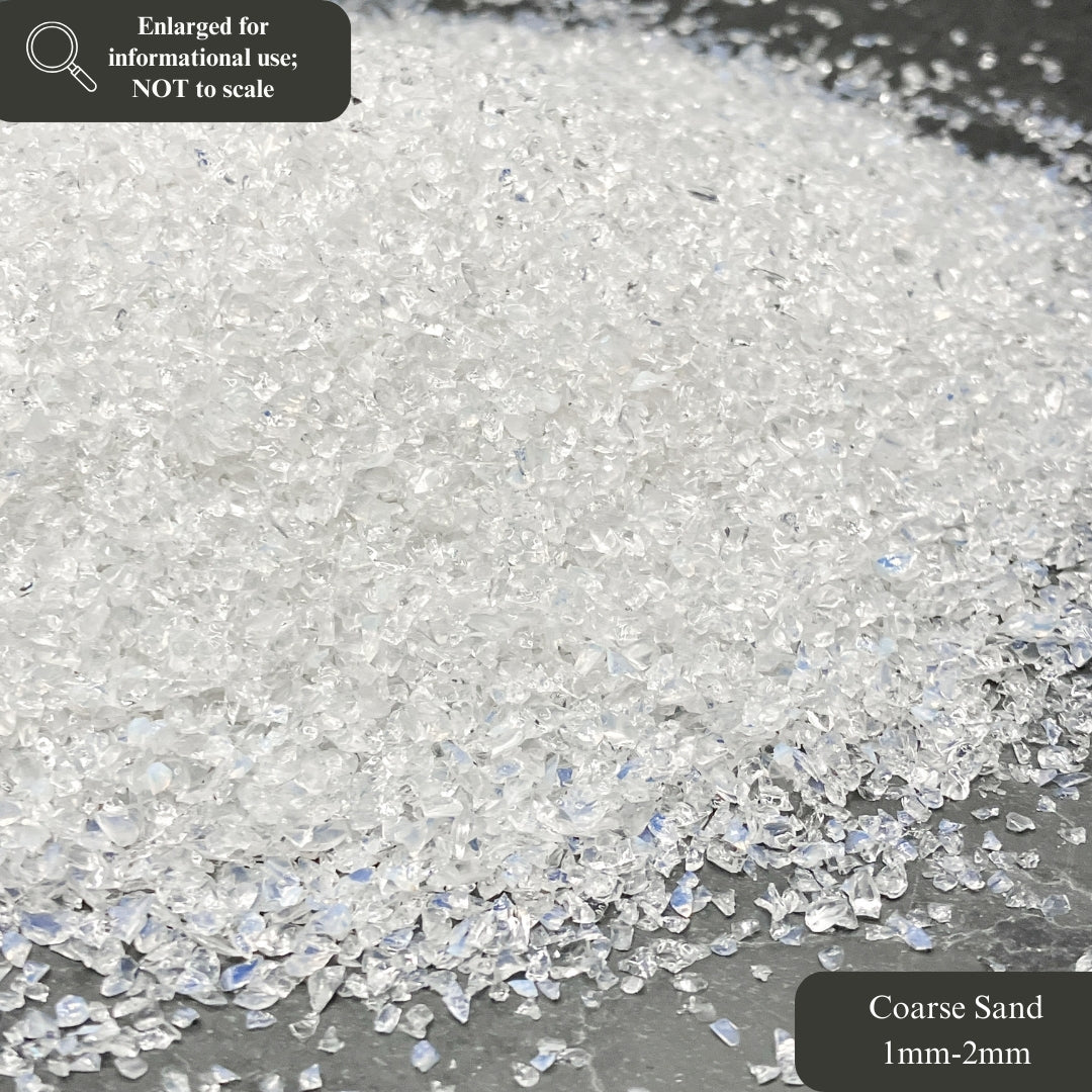 Crushed Opalite Sand (Synthetic), 3 Sand Sizes for Woodworking and Ring Inlay, Resin Art, Metaphysical Crafts, Memorial & Sand Jewelry