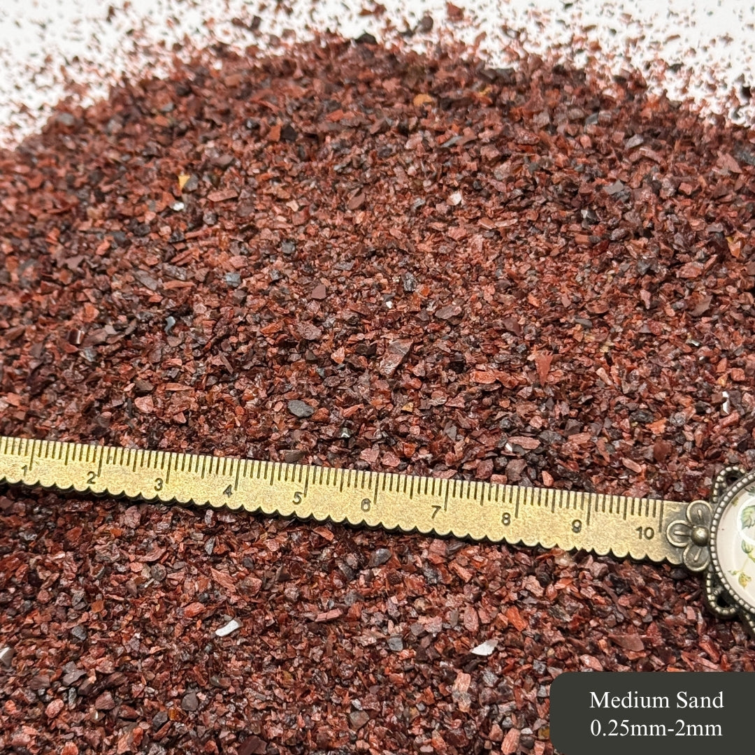 Crushed Red Tiger's Eye Sand from South Africa, 3 Sand Sizes for Woodworking and Ring Inlay, Resin Art, Memorial & Sand Jewelry