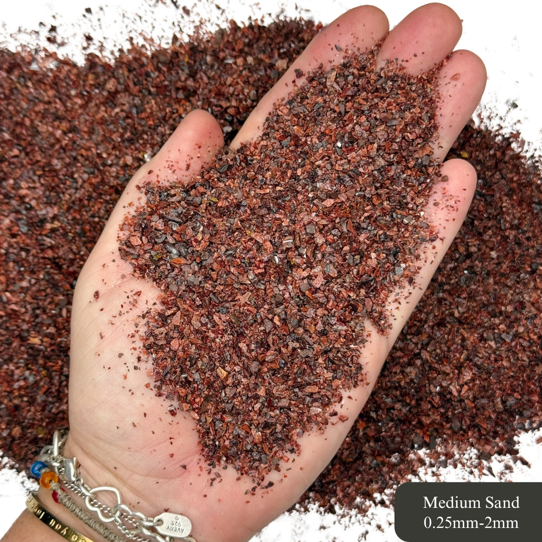 Crushed Red Tiger's Eye Sand from South Africa, 3 Sand Sizes for Woodworking and Ring Inlay, Resin Art, Memorial & Sand Jewelry
