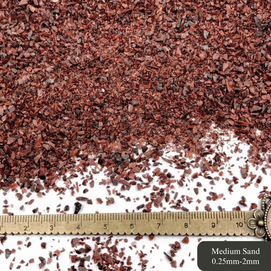 Crushed Red Tiger's Eye Sand from South Africa, 3 Sand Sizes for Woodworking and Ring Inlay, Resin Art, Memorial & Sand Jewelry