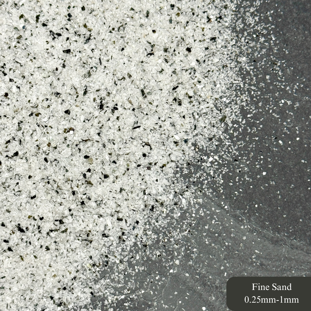 Crushed Rainbow Moonstone with Biotite Mica Sand from India, 3 Sand Sizes for Woodworking and Ring Inlay, Resin Art, Memorial Jewelry