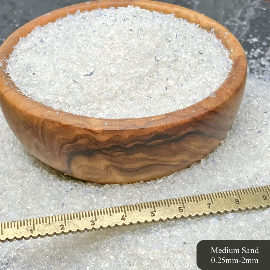 Crushed Opalite Sand (Synthetic), 3 Sand Sizes for Woodworking and Ring Inlay, Resin Art, Metaphysical Crafts, Memorial & Sand Jewelry