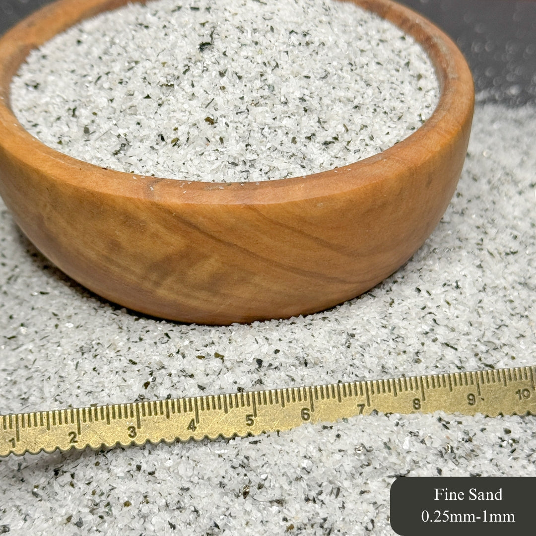 Crushed Rainbow Moonstone with Biotite Mica Sand from India, 3 Sand Sizes for Woodworking and Ring Inlay, Resin Art, Memorial Jewelry