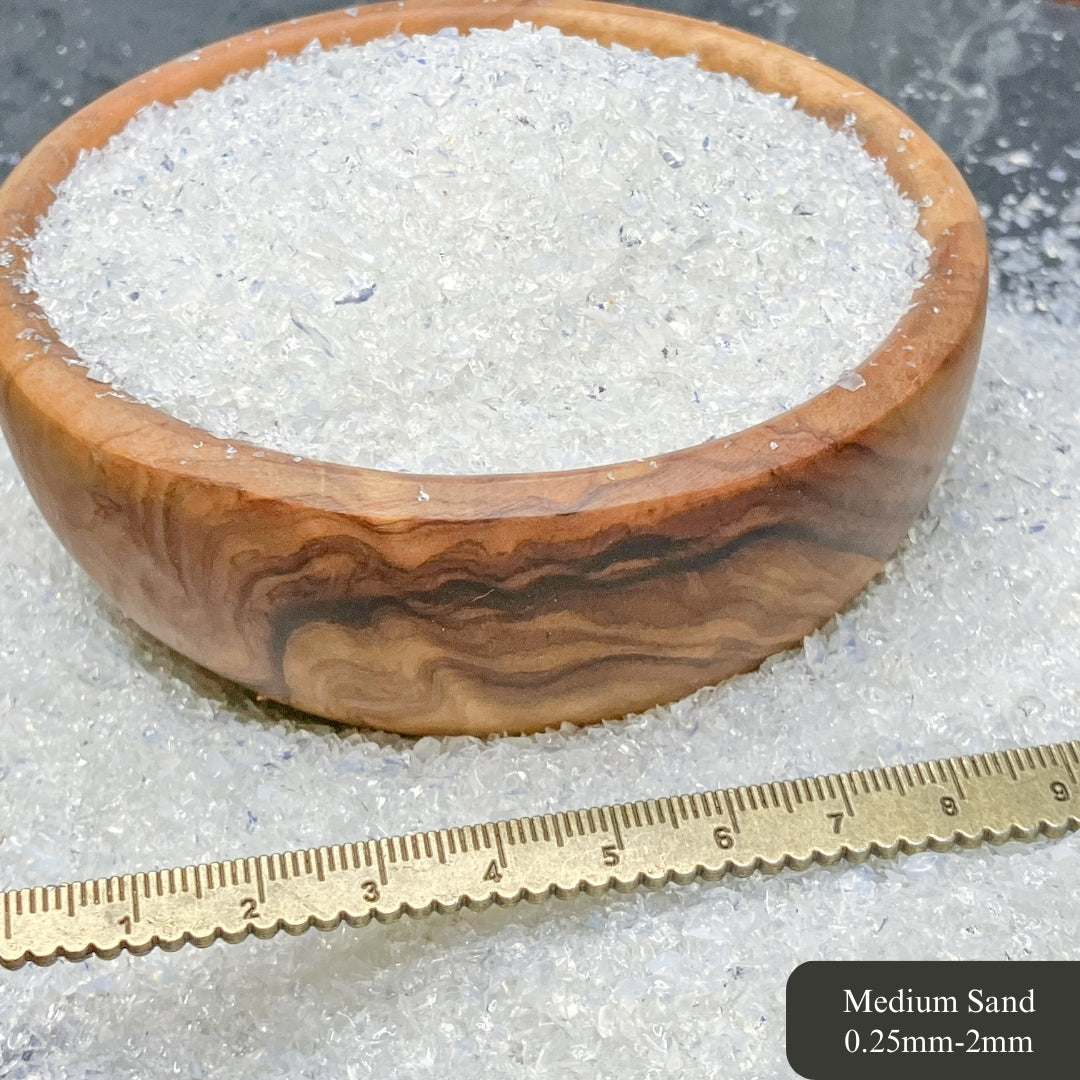 Crushed Opalite Sand (Synthetic), 3 Sand Sizes for Woodworking and Ring Inlay, Resin Art, Metaphysical Crafts, Memorial & Sand Jewelry