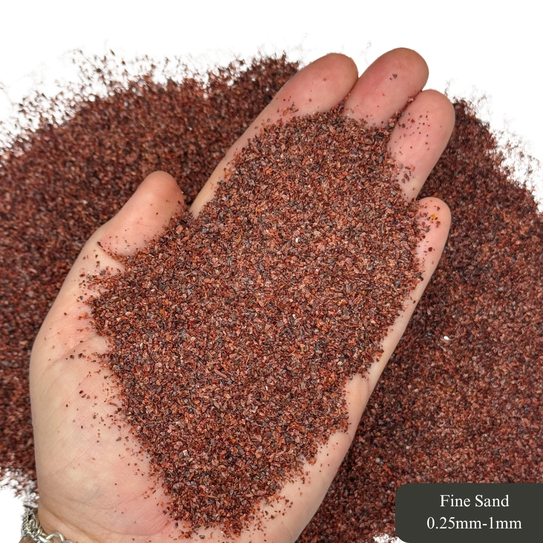 Crushed Red Tiger's Eye Sand from South Africa, 3 Sand Sizes for Woodworking and Ring Inlay, Resin Art, Memorial & Sand Jewelry