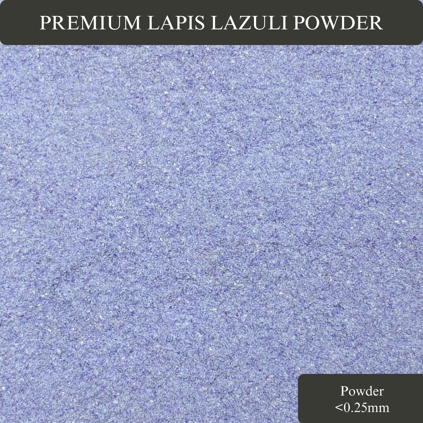 Crushed Royal Blue Lapis Lazuli Powder (Grade AAA) from Afghanistan, Fine Crush (<0.25mm)