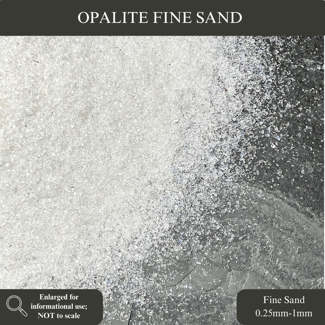 Crushed Opalite Sand (Synthetic), 3 Sand Sizes for Woodworking and Ring Inlay, Resin Art, Metaphysical Crafts, Memorial & Sand Jewelry