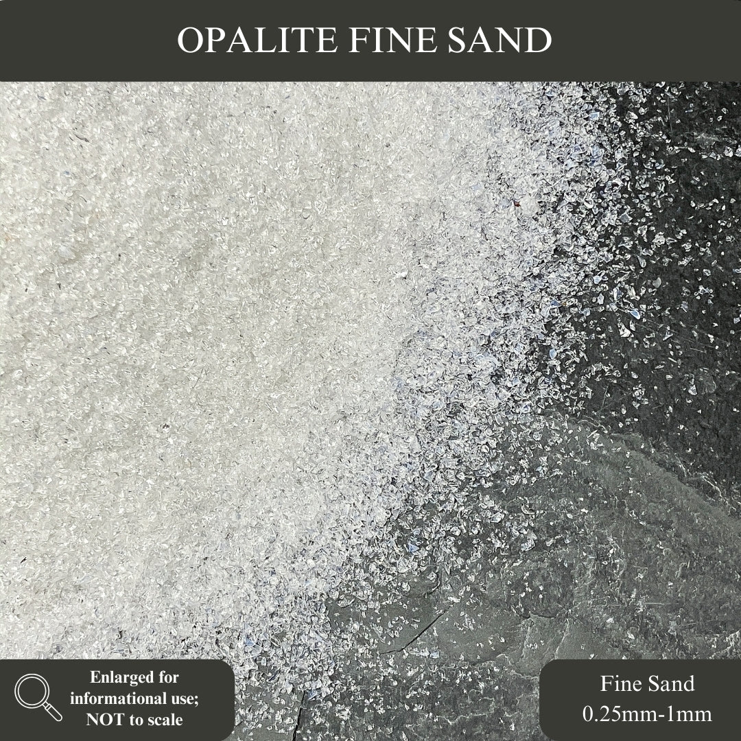 Crushed Opalite Sand (Synthetic), 3 Sand Sizes for Woodworking and Ring Inlay, Resin Art, Metaphysical Crafts, Memorial & Sand Jewelry