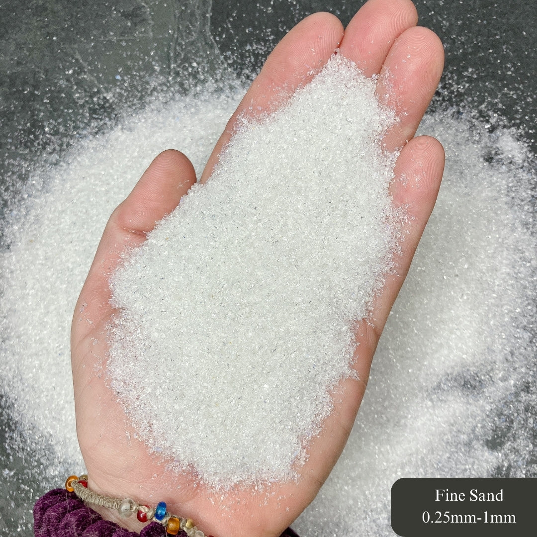 Crushed Opalite Sand (Synthetic), 3 Sand Sizes for Woodworking and Ring Inlay, Resin Art, Metaphysical Crafts, Memorial & Sand Jewelry