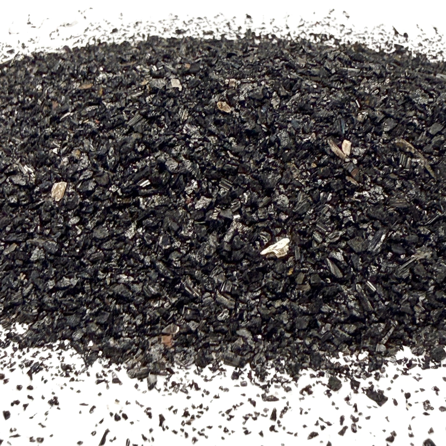 *CLOSEOUT* Crushed Black Tourmaline Sand from Brazil, Medium Sand (0.25mm-2mm) for Woodworking and Ring Inlay, Resin Art, Memorial Jewelry