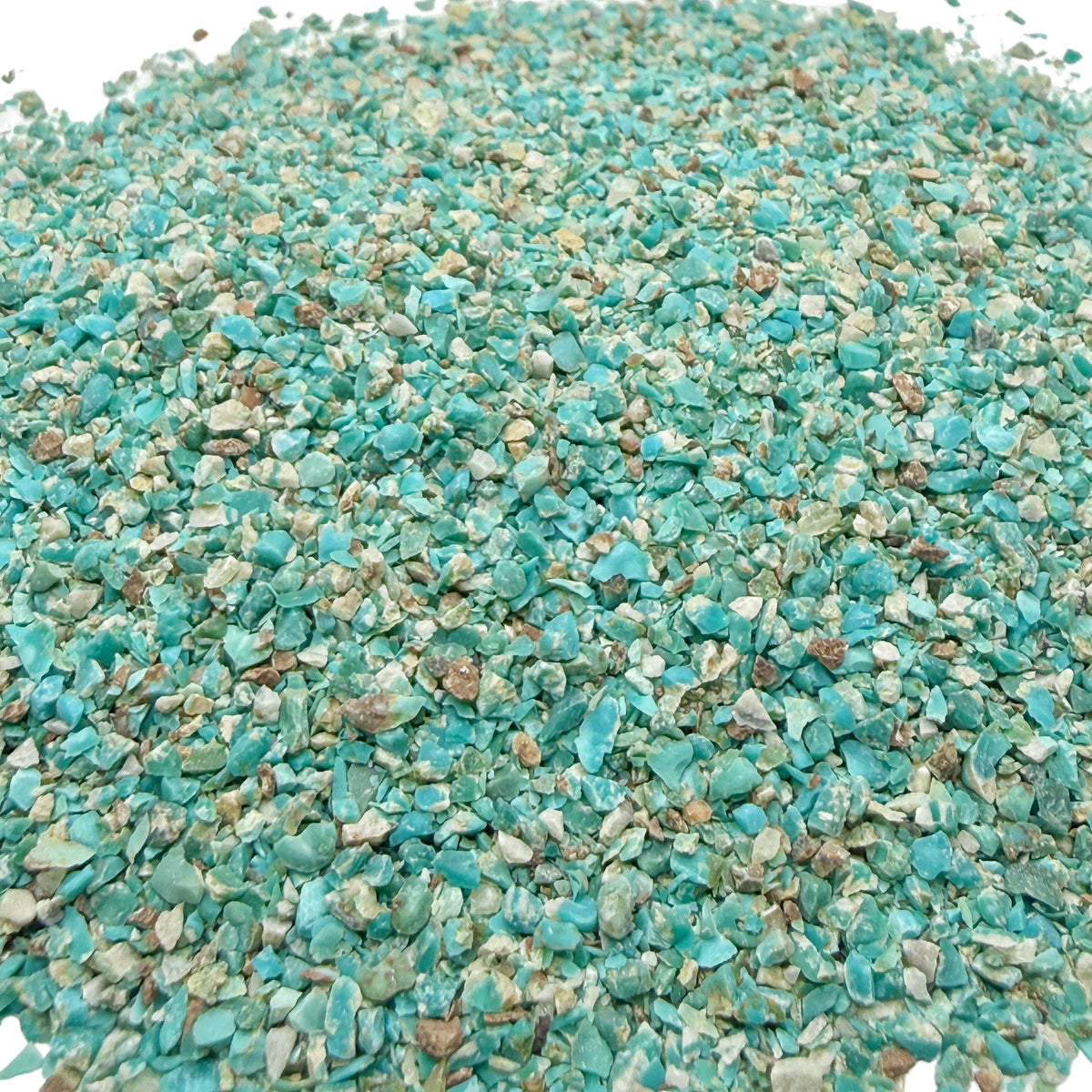 Crushed Fox Turquoise with Matrix Sand from Nevada, Medium Sand (0.25mm-2mm) for Woodworking and Ring Inlay, Resin Art, Memorial Jewelry
