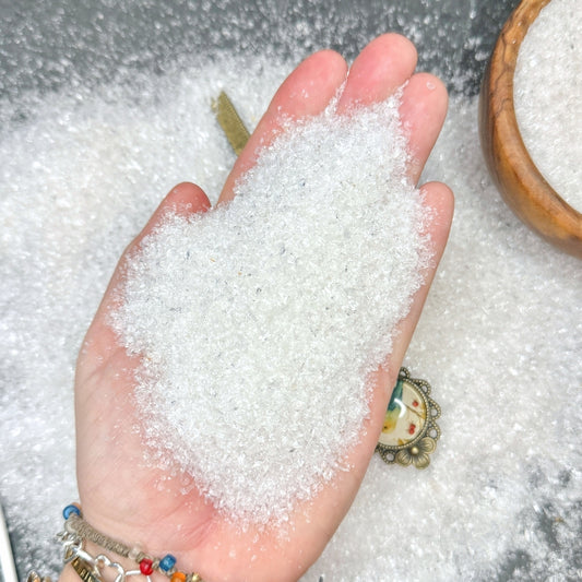 Crushed Clear Quartz (Rock Crystal) Sand from Brazil, Medium Sand (0.25mm-2mm)