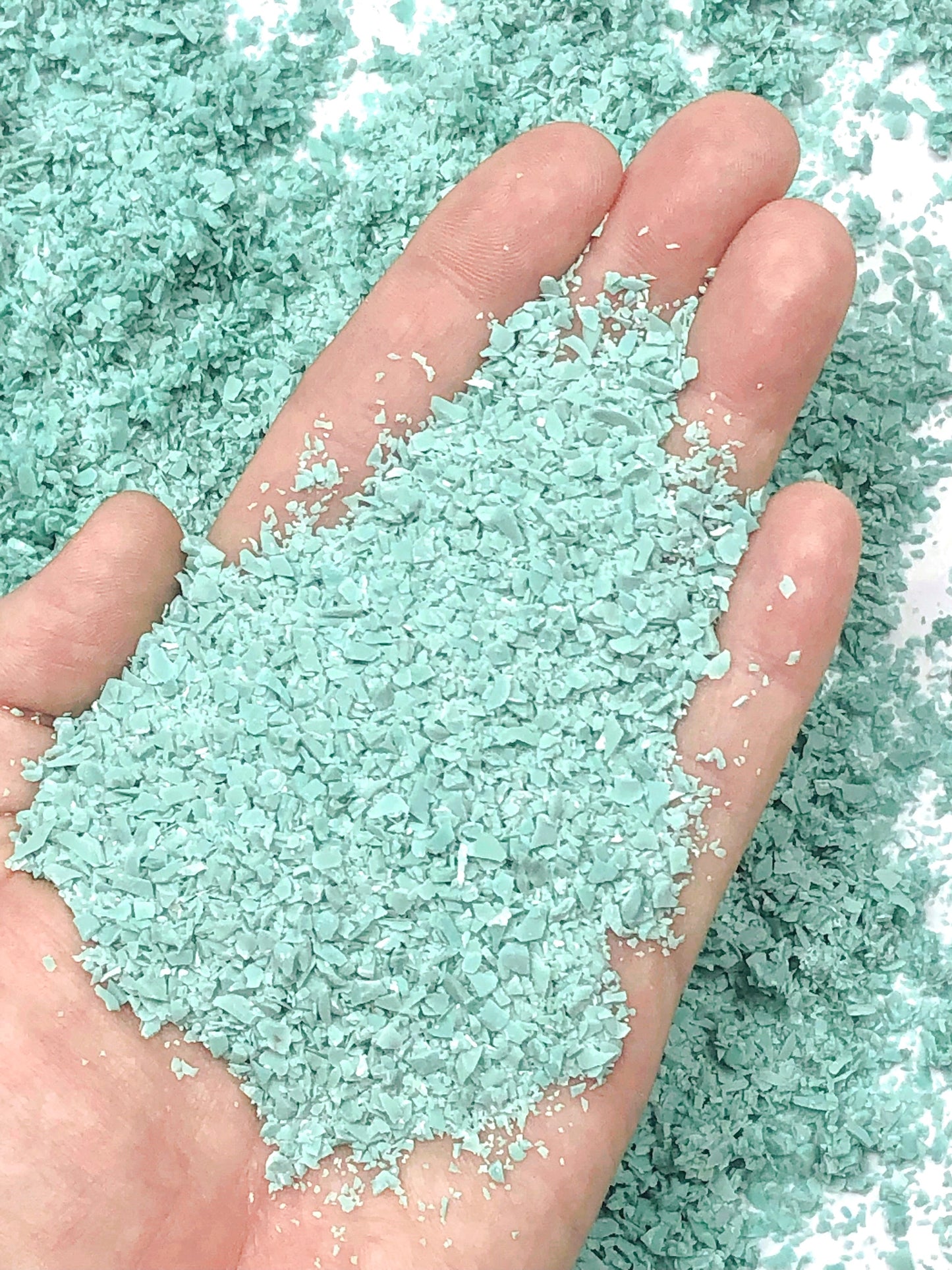 Crushed Blue-Green Turquoise (Lab-Created), Medium Crush, Sand Size, 2mm - 0.25mm