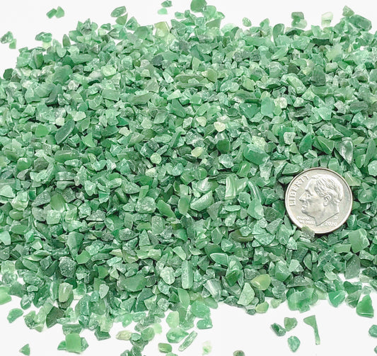 Crushed Green Buddstone from South Africa, Coarse Crush, Gravel Size, 4mm - 2mm