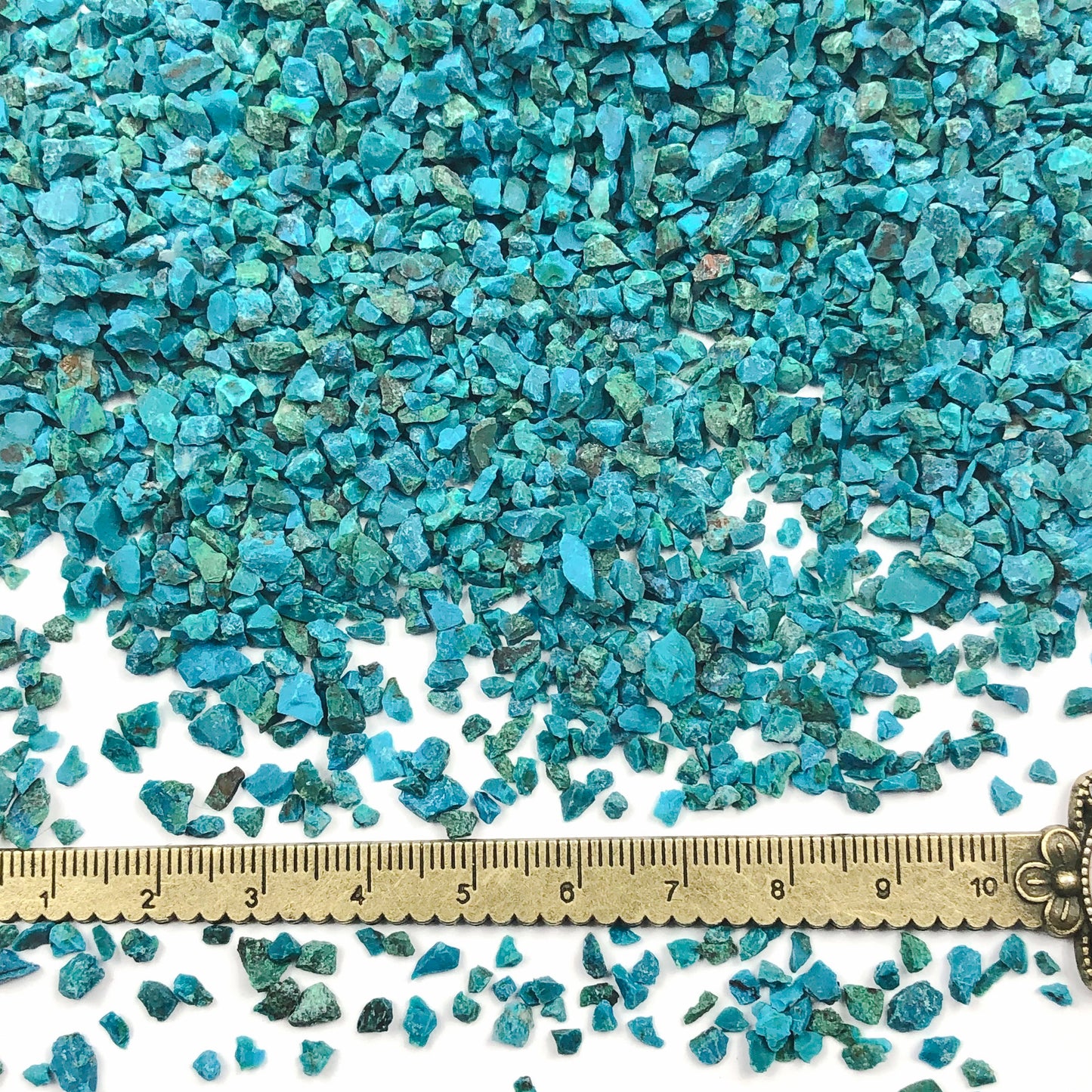 Crushed Dark Blue Chrysocolla from Peru, Coarse Crush, Gravel Size, 4mm - 2mm
