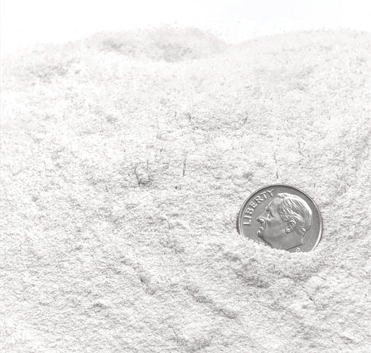 Crushed White Howlite from Zimbabwe, Fine Crush, Powder Size, <0.25mm