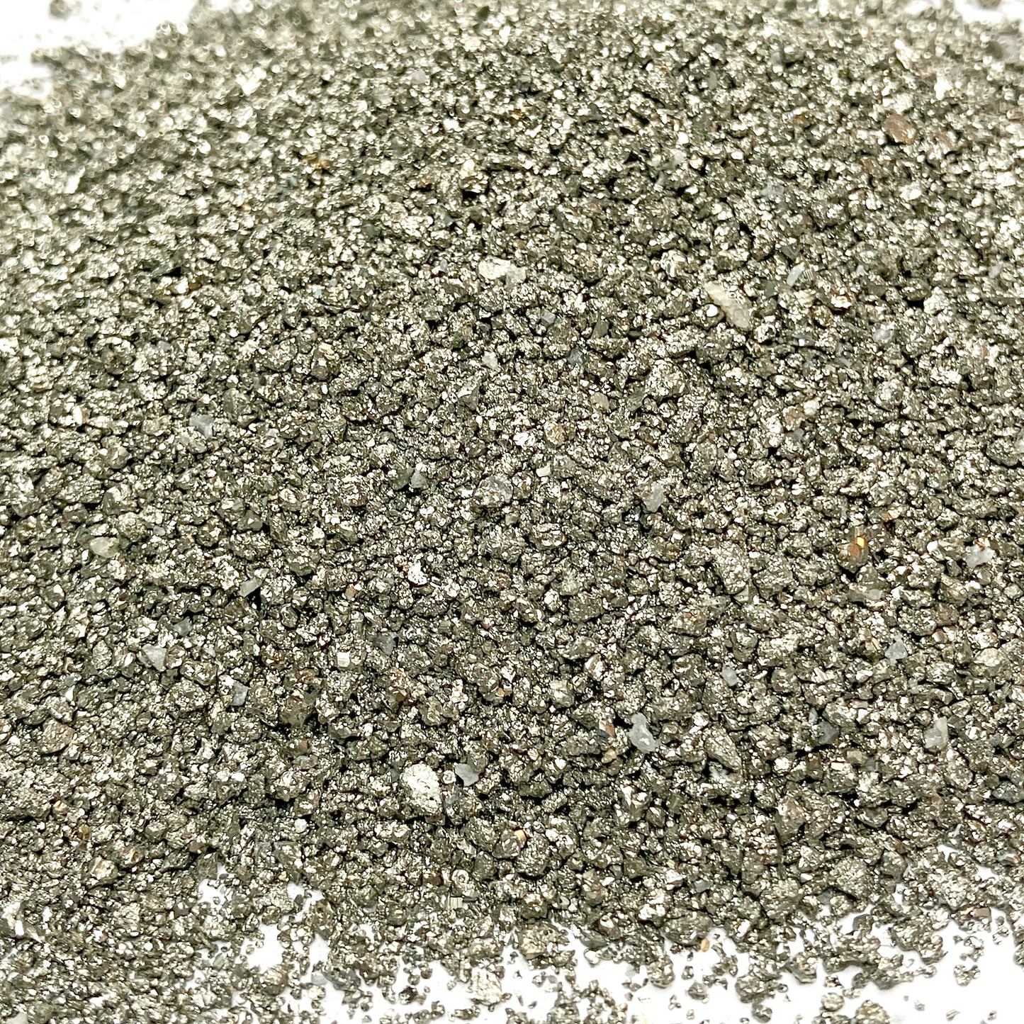 *CLOSEOUT* Crushed Cocada Pyrite Sand from Peru, Medium Sand (0.25mm-2mm) for Woodworking and Ring Inlay, Resin Art, Memorial Jewelry, Bulk Material