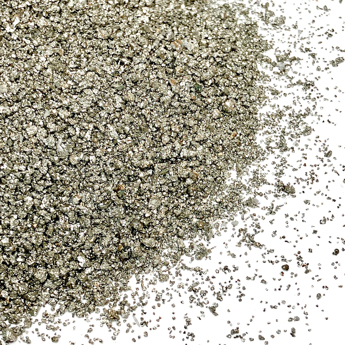 *CLOSEOUT* Crushed Cocada Pyrite Sand from Peru, Medium Sand (0.25mm-2mm) for Woodworking and Ring Inlay, Resin Art, Memorial Jewelry, Bulk Material
