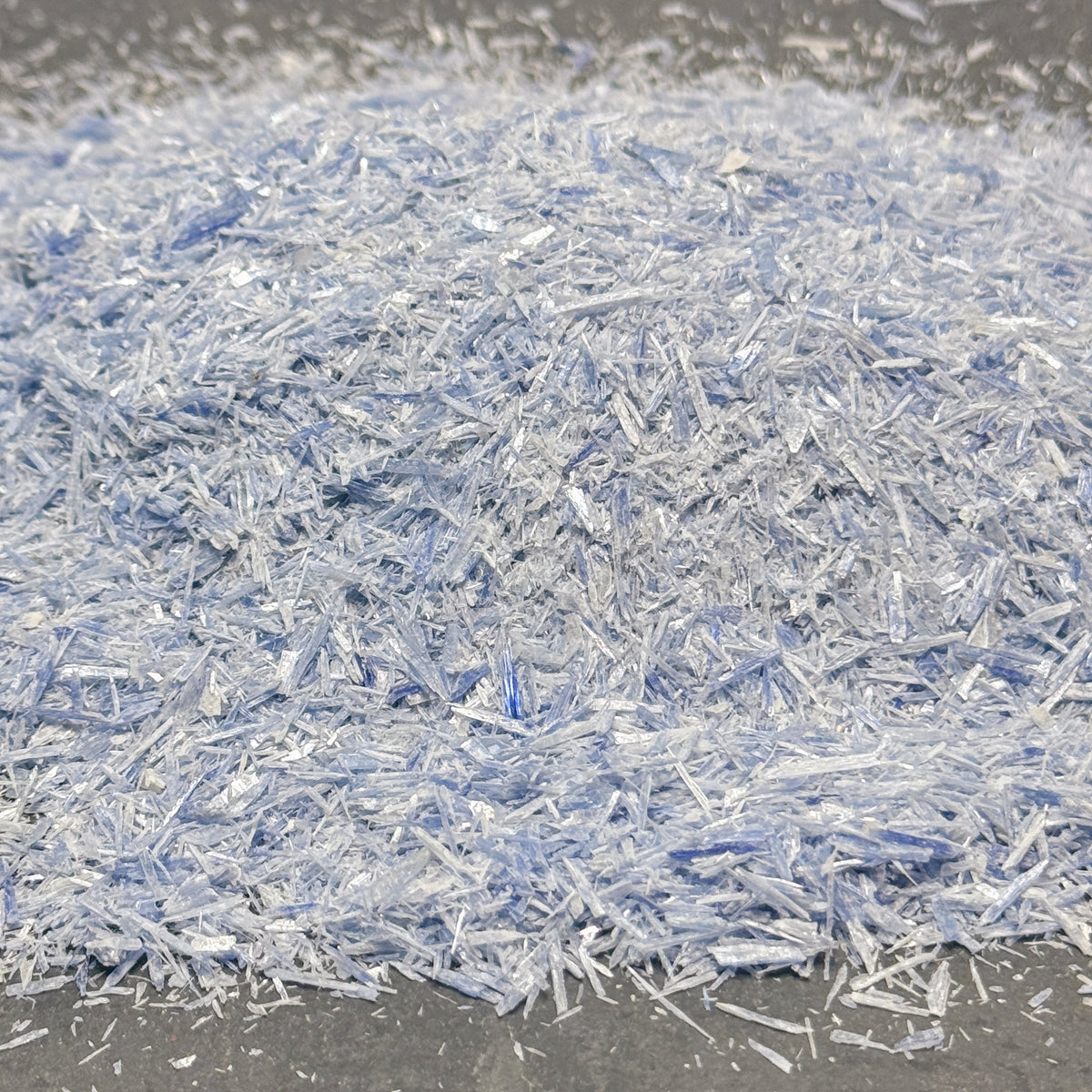 Crushed Blue Kyanite Tiny Blades from Brazil, 0.1cm-1cm in Length, 0.25mm-2mm in Width, for Woodworking and Ring Inlay, Resin Art, Memorial Jewelry