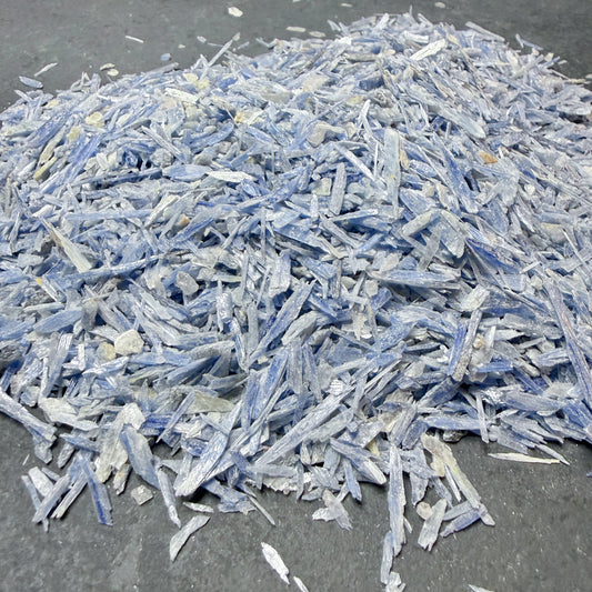 *CLOSEOUT* Crushed Blue Kyanite Small Blades from Brazil, 1cm-3cm in Length, 2mm-4mm in Width, for Inlay, Resin Art, Embellishments