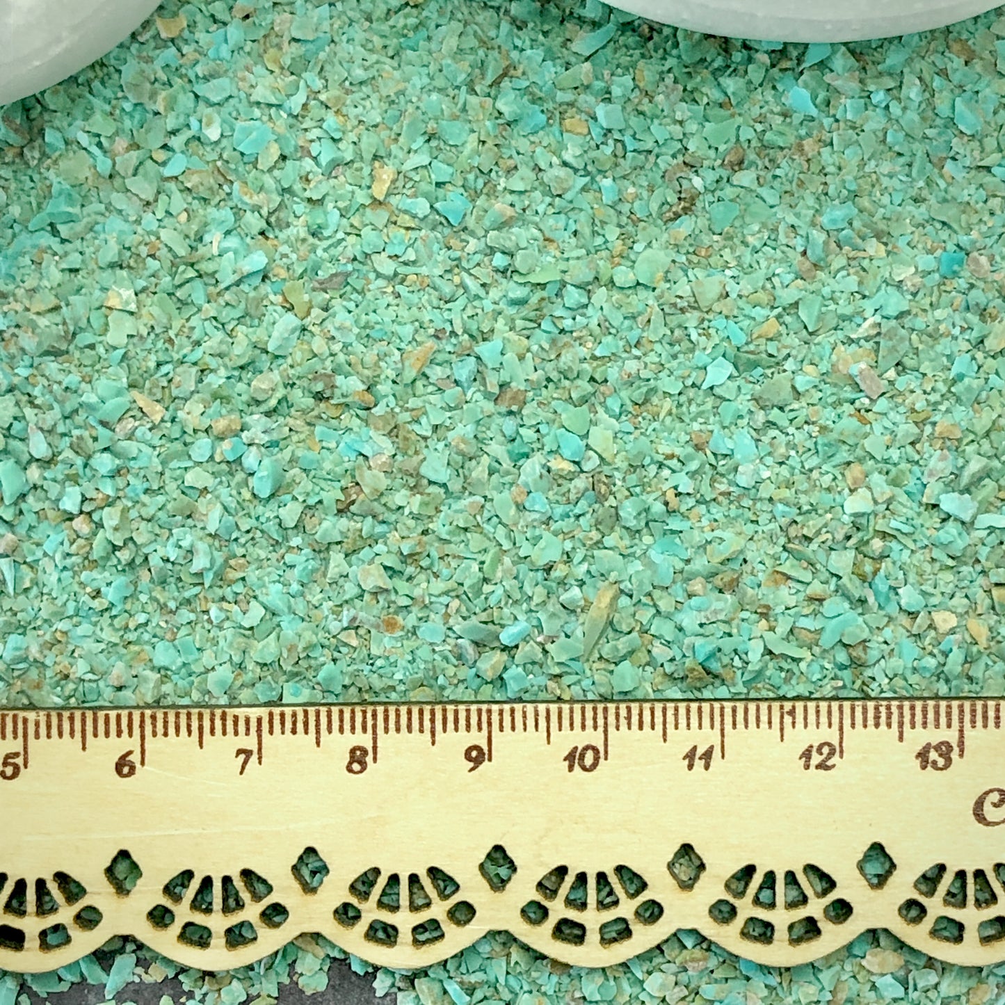 Crushed Blue-Green Sonoran Turquoise from Mexico, Medium Crush, Sand Size, 2mm - 0.25mm