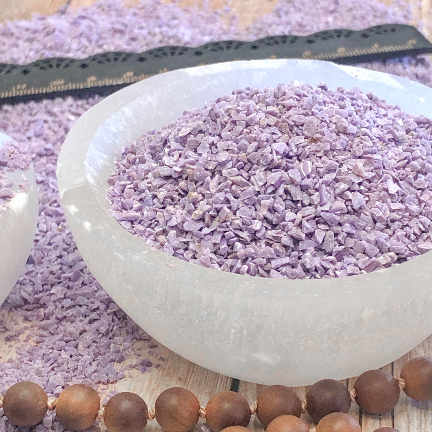 Crushed Purple Jade (Grade AAA) from Turkey, Medium Crush, Sand Size, 2mm - 0.25mm