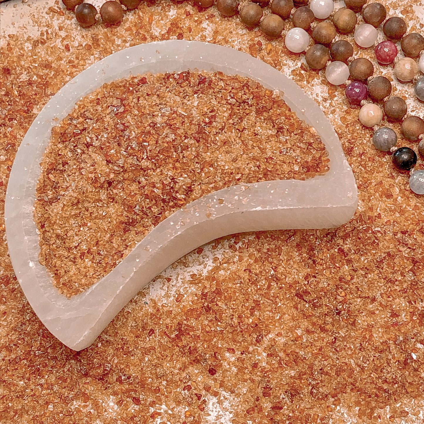 Crushed Spessartine Garnet from China, Medium Crush, Sand Size, 2mm - 0.25mm